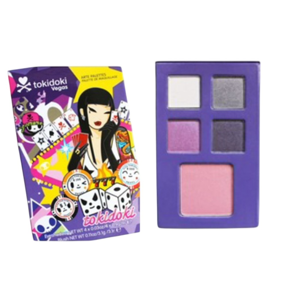 Tokidoki NEW Arte Palette in Vegas Eyeshadow & Face Palette Blush Mini Pink Eye
